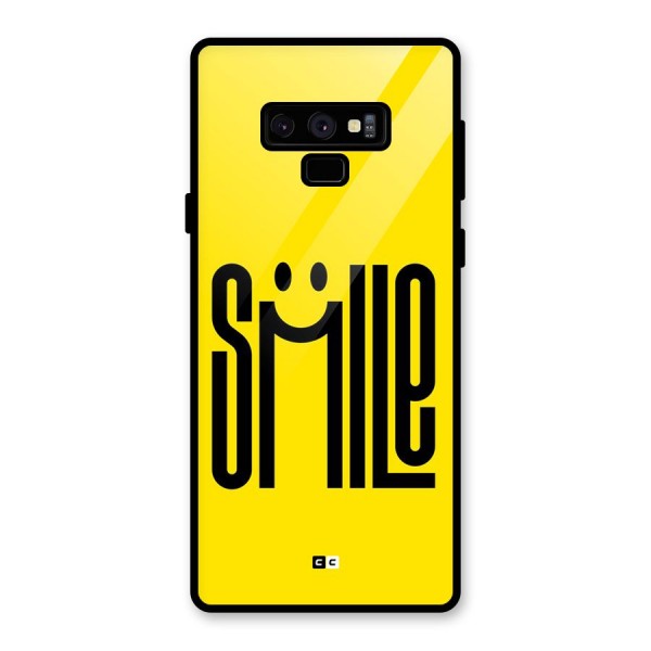 Awesome Smile Glass Back Case for Galaxy Note 9