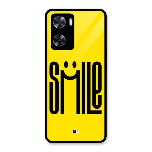 Awesome Smile Glass Back Case for Oppo A57 2022