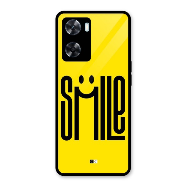 Awesome Smile Glass Back Case for Oppo A77