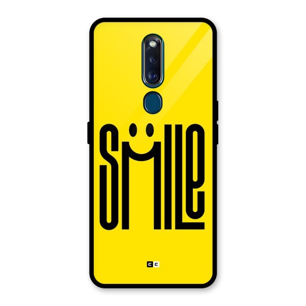 Awesome Smile Glass Back Case for Oppo F11 Pro