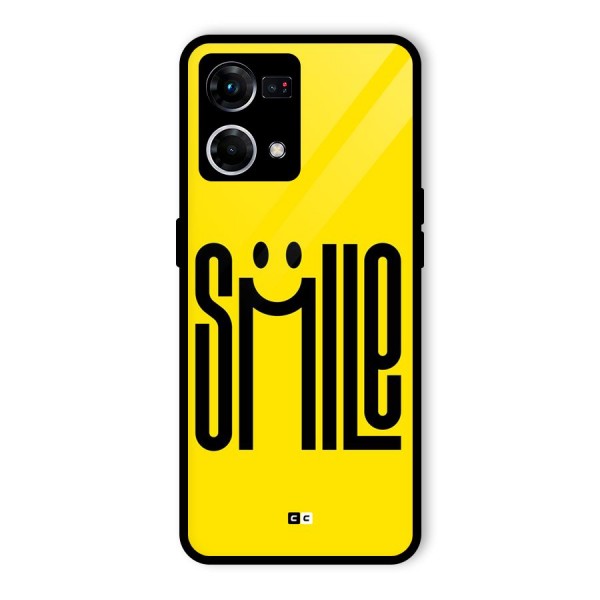 Awesome Smile Glass Back Case for Oppo F21 Pro 4G