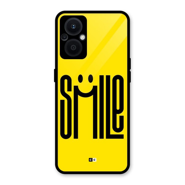 Awesome Smile Glass Back Case for Oppo F21s Pro 5G