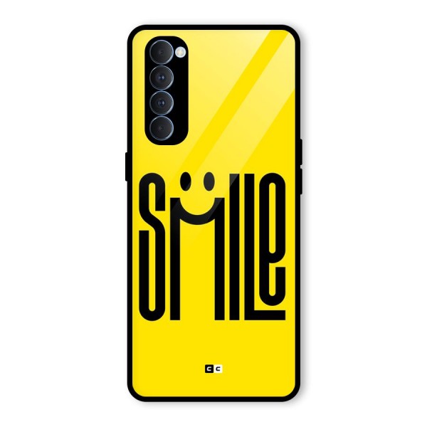 Awesome Smile Glass Back Case for Oppo Reno4 Pro