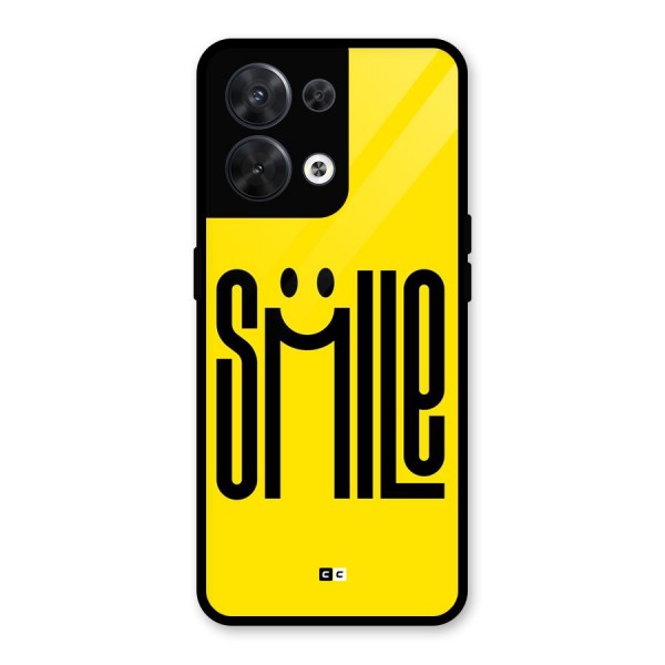 Awesome Smile Glass Back Case for Oppo Reno8 5G