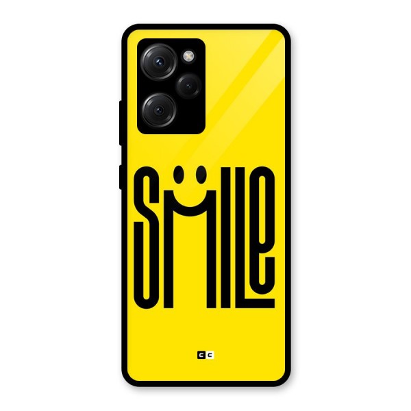 Awesome Smile Glass Back Case for Poco X5 Pro