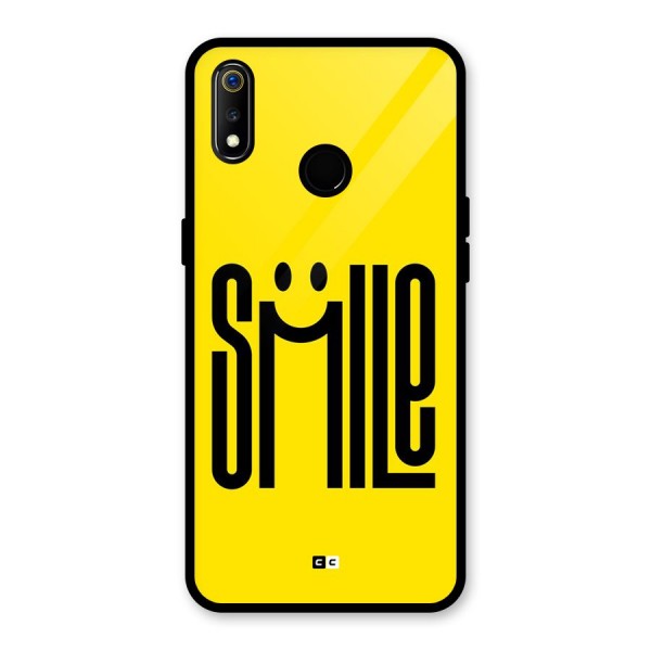 Awesome Smile Glass Back Case for Realme 3