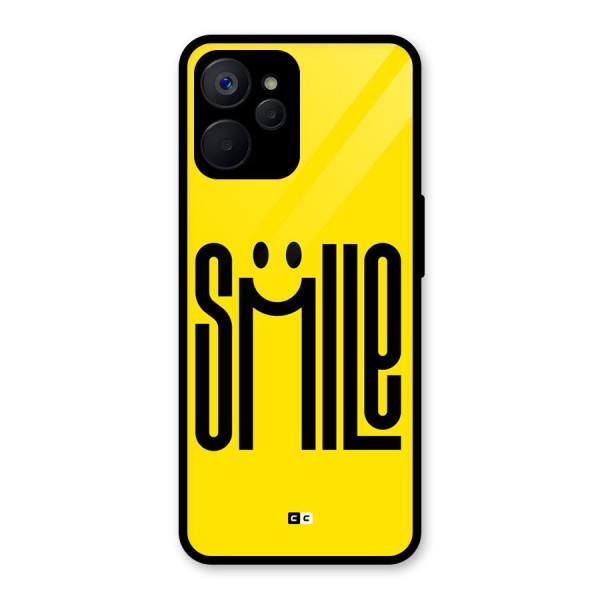 Awesome Smile Glass Back Case for Realme 9i 5G