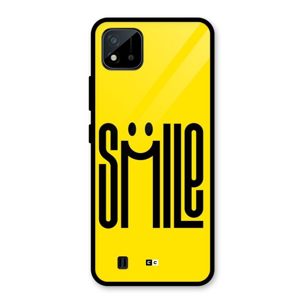 Awesome Smile Glass Back Case for Realme C11 2021