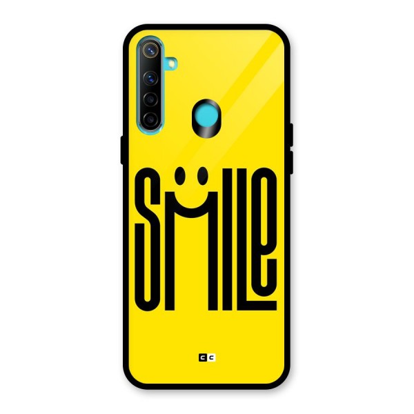 Awesome Smile Glass Back Case for Realme Narzo 10