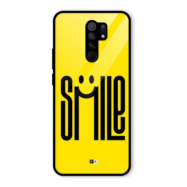 Awesome Smile Glass Back Case for Redmi 9 Prime