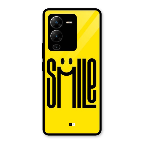 Awesome Smile Glass Back Case for Vivo V25 Pro