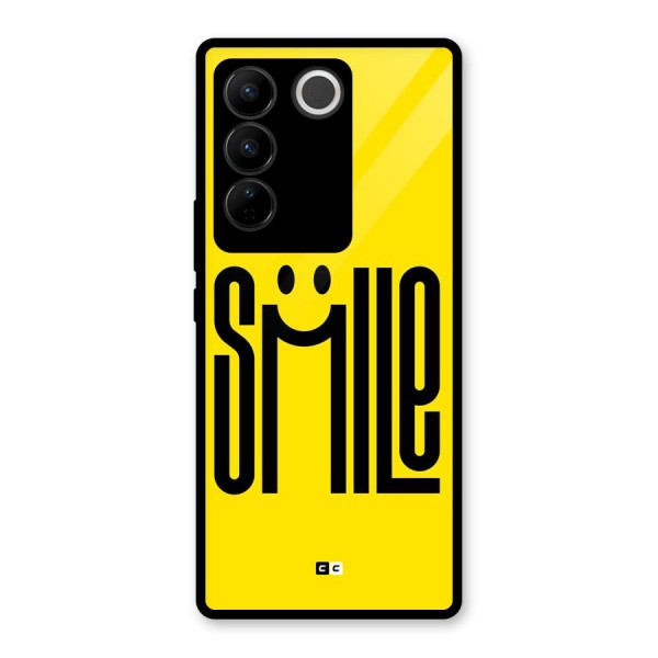 Awesome Smile Glass Back Case for Vivo V27