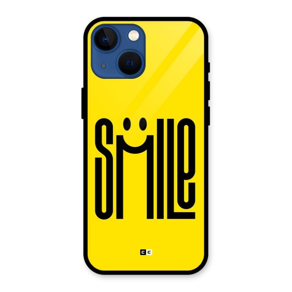 Awesome Smile Glass Back Case for iPhone 13 Mini