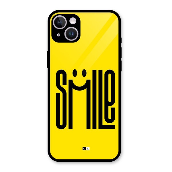 Awesome Smile Glass Back Case for iPhone 14 Plus