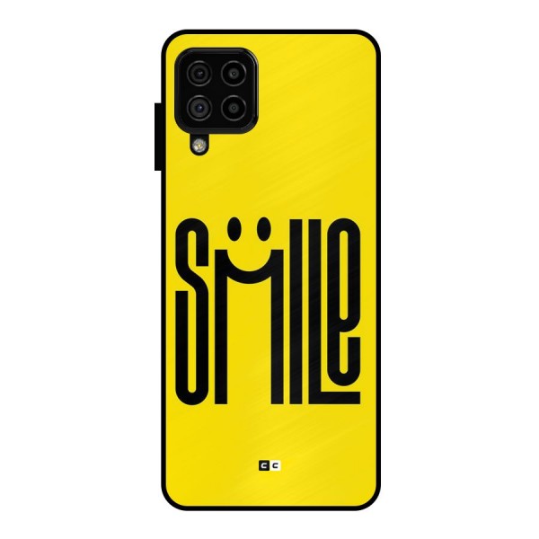 Awesome Smile Metal Back Case for Galaxy A22 4G