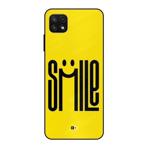 Awesome Smile Metal Back Case for Galaxy A22 5G