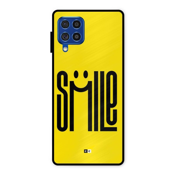 Awesome Smile Metal Back Case for Galaxy F62