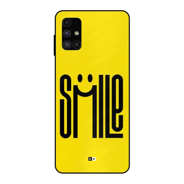 Awesome Smile Metal Back Case for Galaxy M51