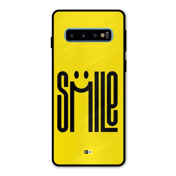 Awesome Smile Metal Back Case for Galaxy S10