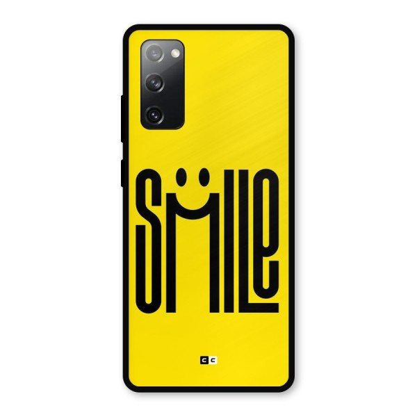 Awesome Smile Metal Back Case for Galaxy S20 FE