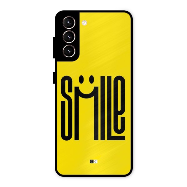 Awesome Smile Metal Back Case for Galaxy S21 5G