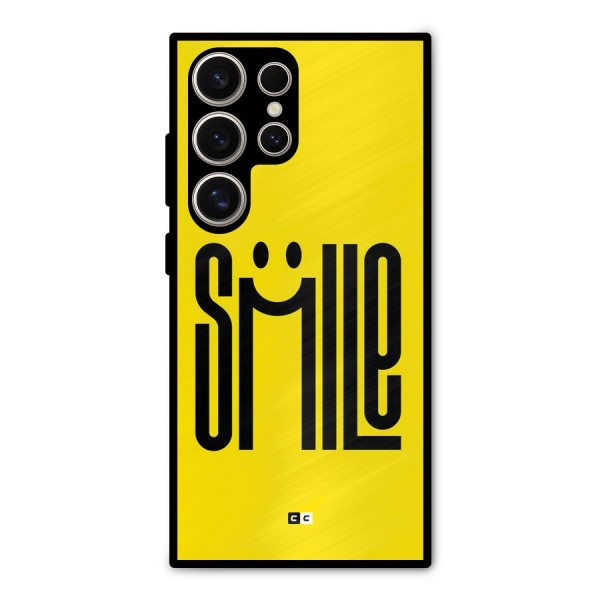 Awesome Smile Metal Back Case for Galaxy S24 Ultra