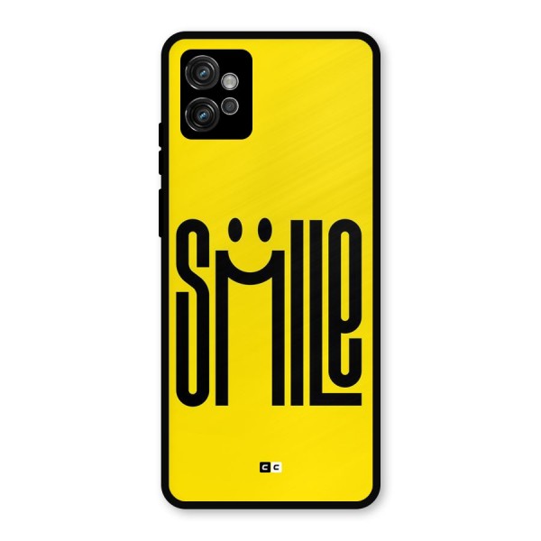 Awesome Smile Metal Back Case for Moto G32