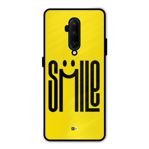 Awesome Smile Metal Back Case for OnePlus 7T Pro