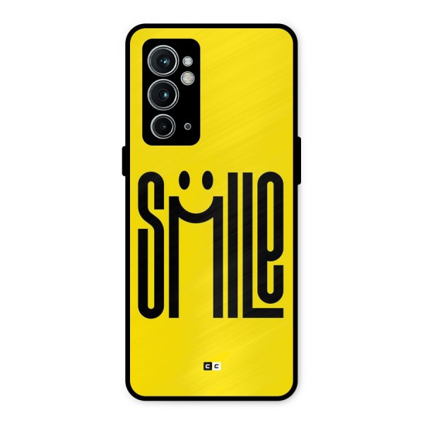 Awesome Smile Metal Back Case for OnePlus 9RT 5G