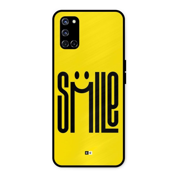 Awesome Smile Metal Back Case for Oppo A52