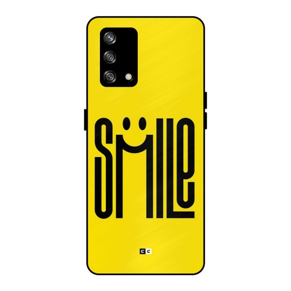 Awesome Smile Metal Back Case for Oppo F19s