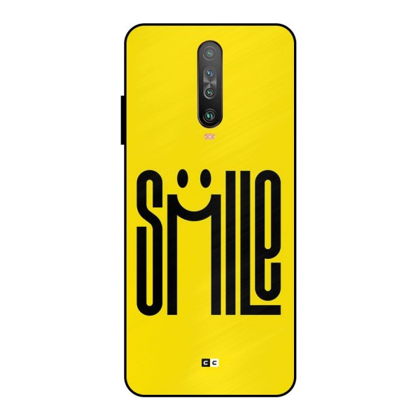 Awesome Smile Metal Back Case for Poco X2