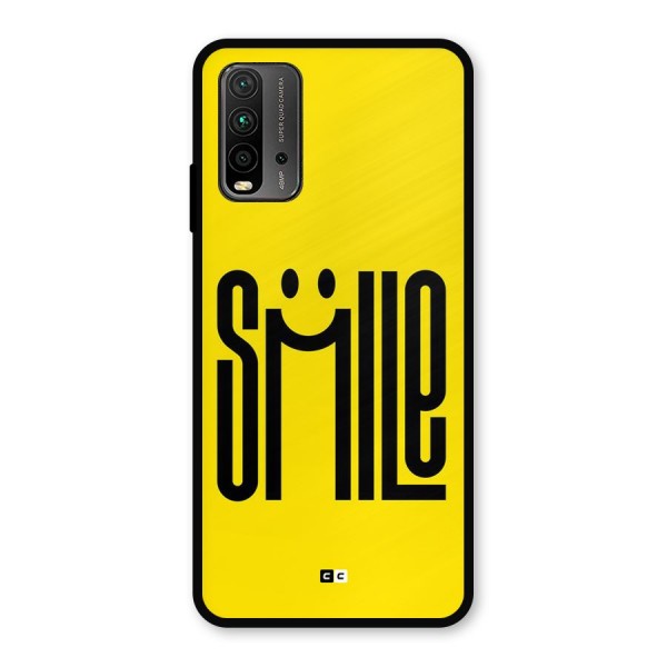 Awesome Smile Metal Back Case for Redmi 9 Power