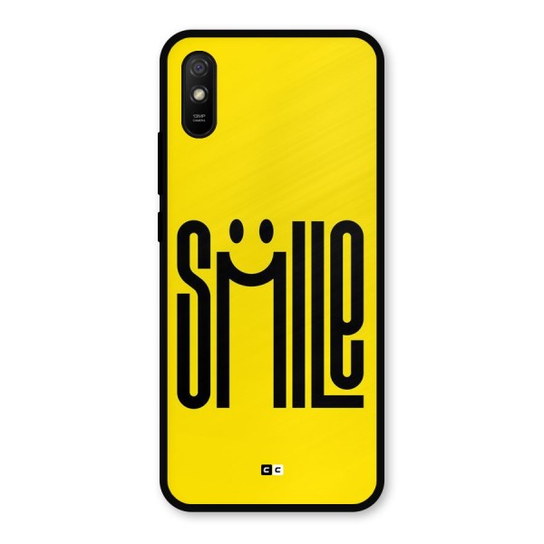 Awesome Smile Metal Back Case for Redmi 9i