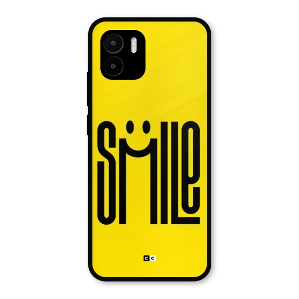 Awesome Smile Metal Back Case for Redmi A2