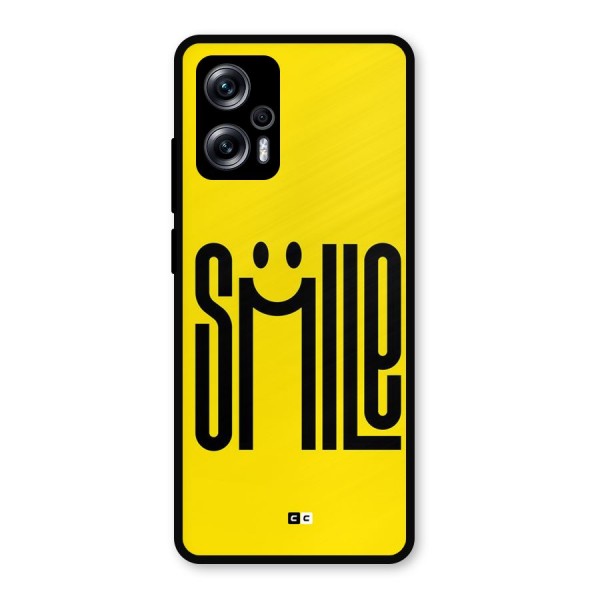 Awesome Smile Metal Back Case for Redmi K50i