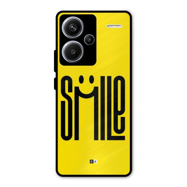 Awesome Smile Metal Back Case for Redmi Note 13 Pro Plus