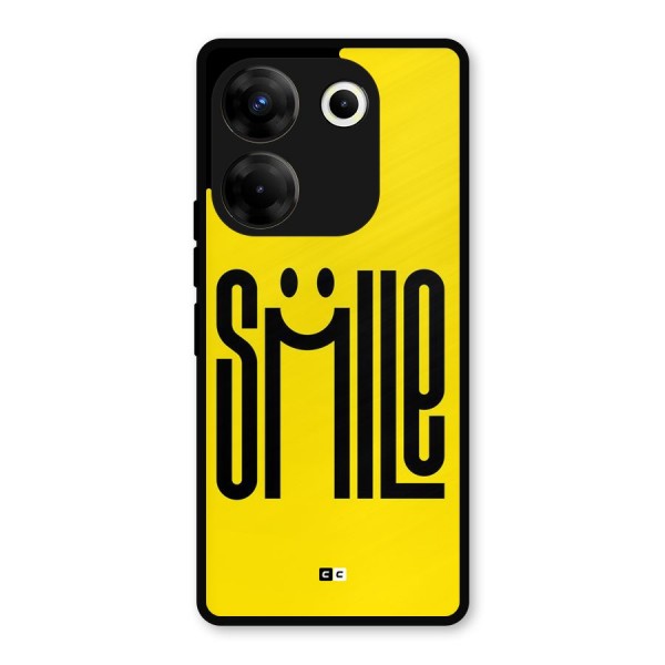 Awesome Smile Metal Back Case for Tecno Camon 20