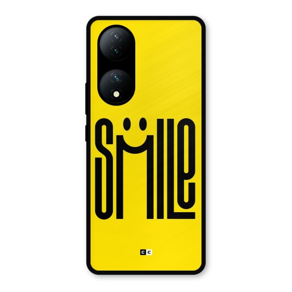 Awesome Smile Metal Back Case for Vivo T2