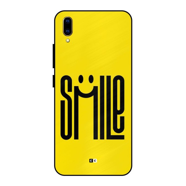 Awesome Smile Metal Back Case for Vivo V11 Pro