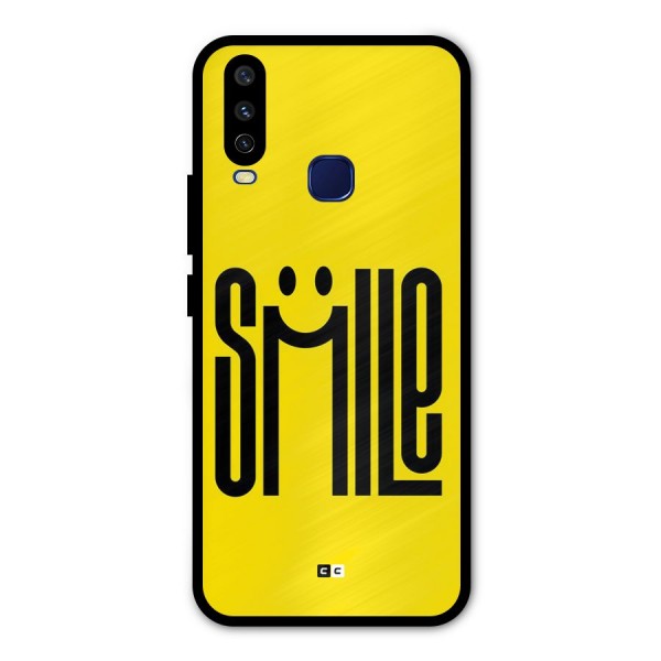 Awesome Smile Metal Back Case for Vivo Y12