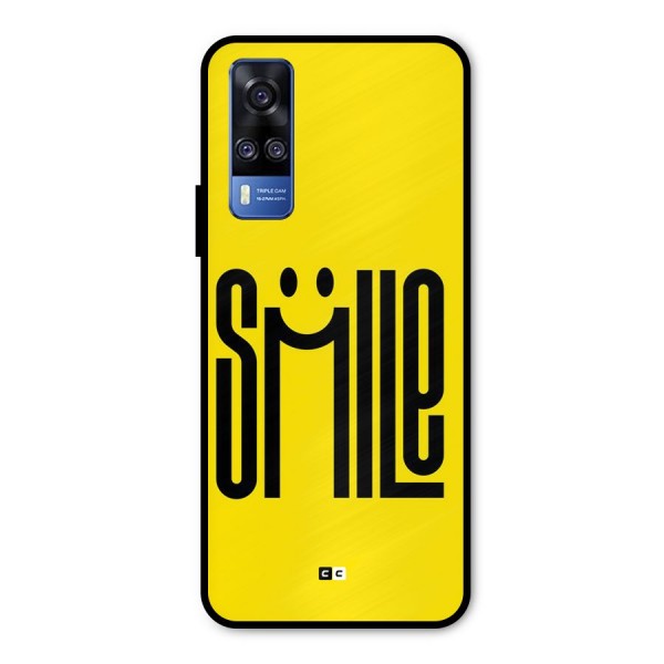 Awesome Smile Metal Back Case for Vivo Y31