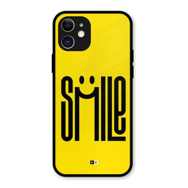 Awesome Smile Metal Back Case for iPhone 12