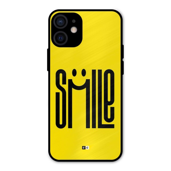 Awesome Smile Metal Back Case for iPhone 12 Mini