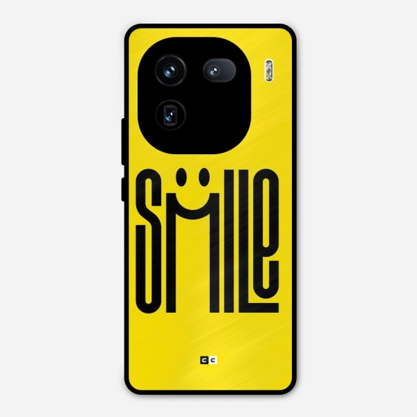 Awesome Smile Metal Back Case for iQOO 12