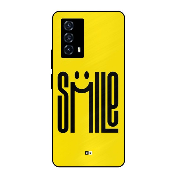 Awesome Smile Metal Back Case for iQOO Z5