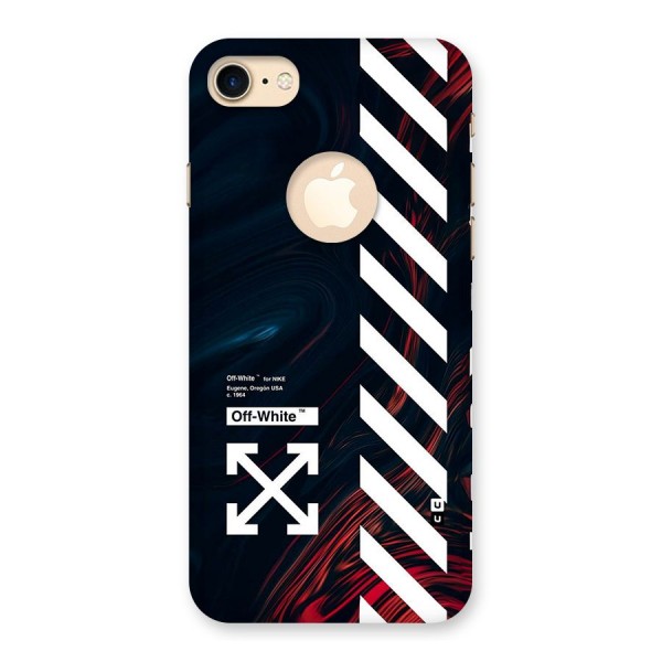 Awesome Stripes Back Case for iPhone 8 Logo Cut