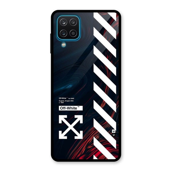 Awesome Stripes Glass Back Case for Galaxy A12