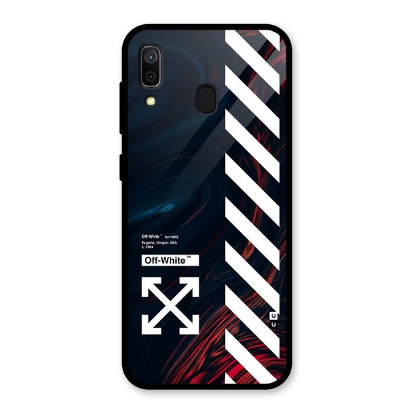 Awesome Stripes Glass Back Case for Galaxy A30