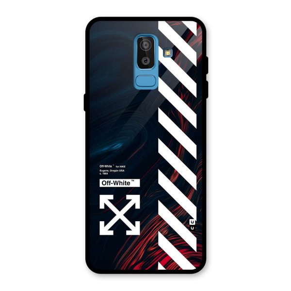 Awesome Stripes Glass Back Case for Galaxy J8